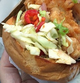 Coleslaw Prawns Sandwich