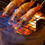 grilled cheese prawns